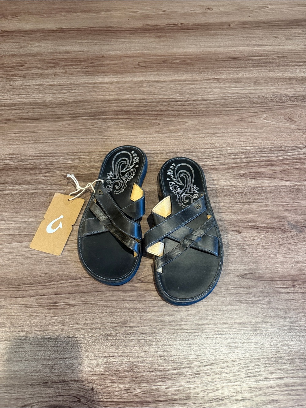 Olukai womens paniolo slide womens 5 BL